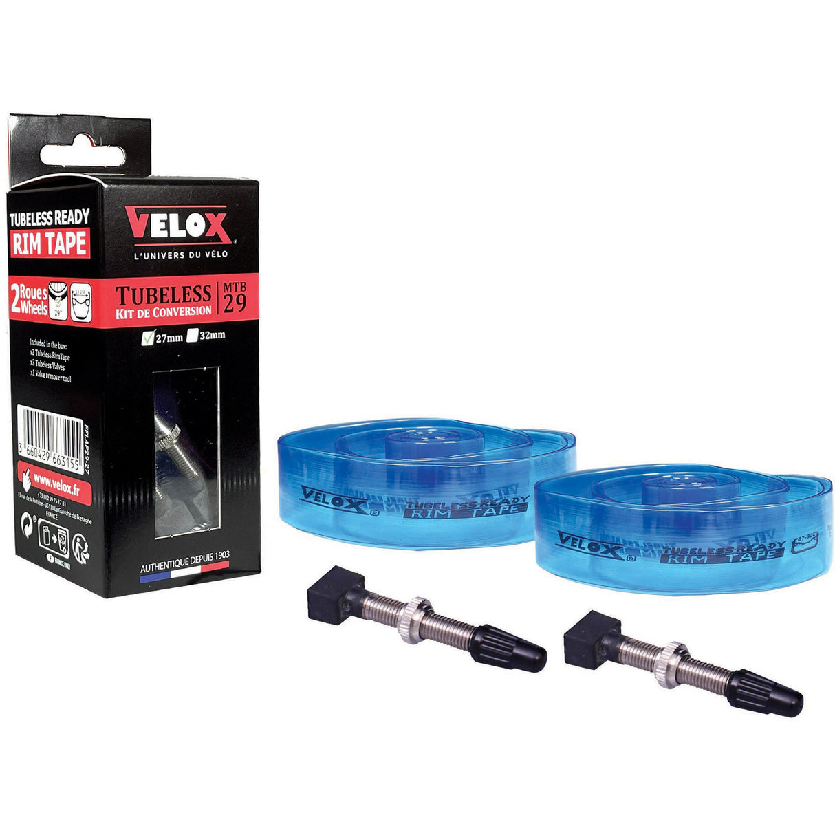 Velox rim tape Leak protection 622 | FV SV | 40mm | Kit