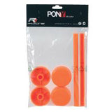 espositore per vetrine set per lo styling pony arancione