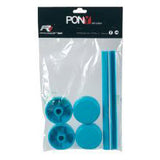 vitrine de salon stand styling set poney bleu