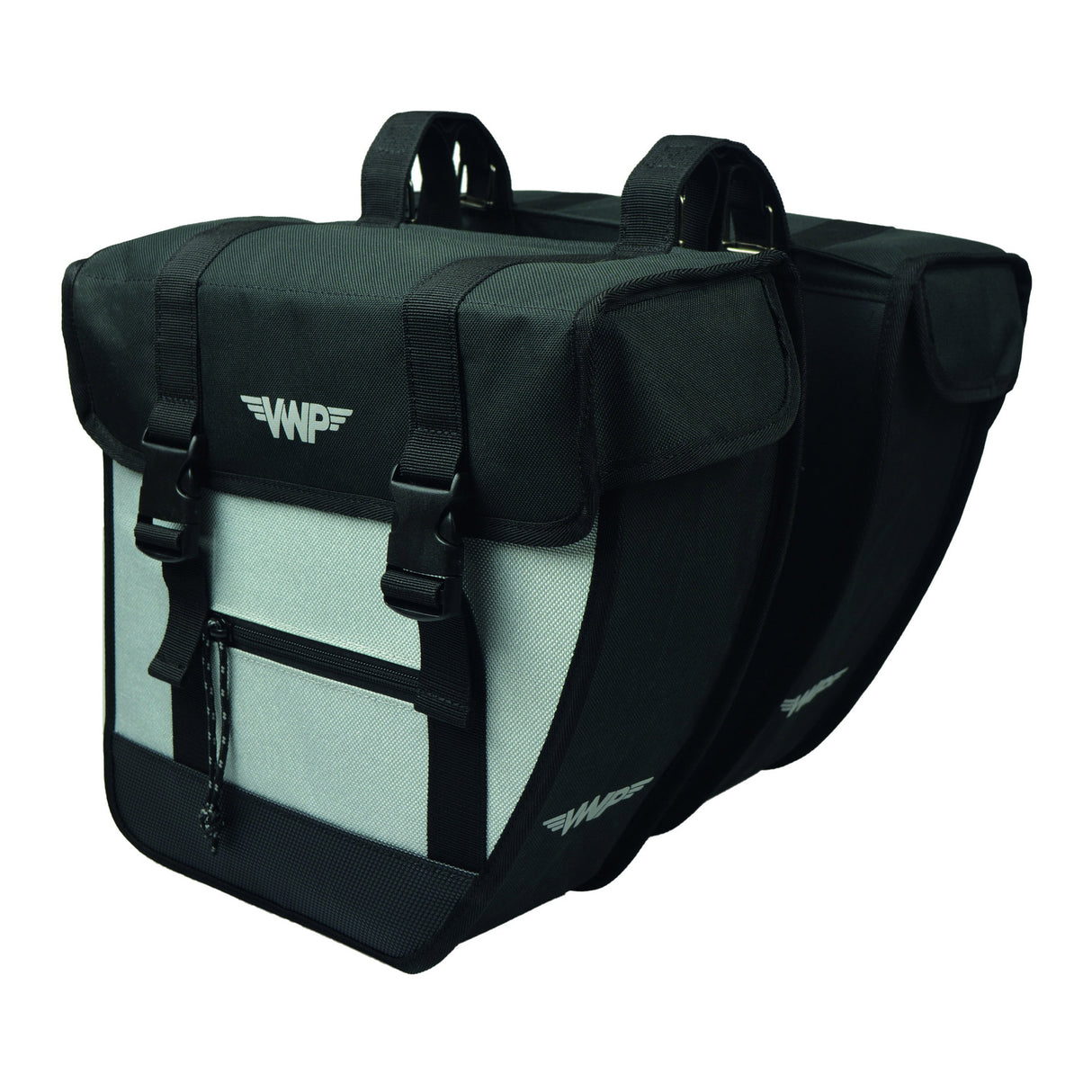 VWP Double Bicycle Borse Tour 26L Black Silver