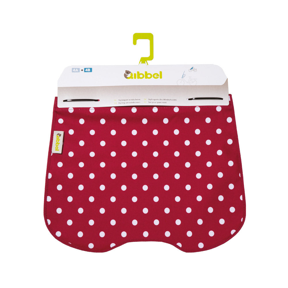 Qibbel styling set vetrobransko steklo Polka Dot Red