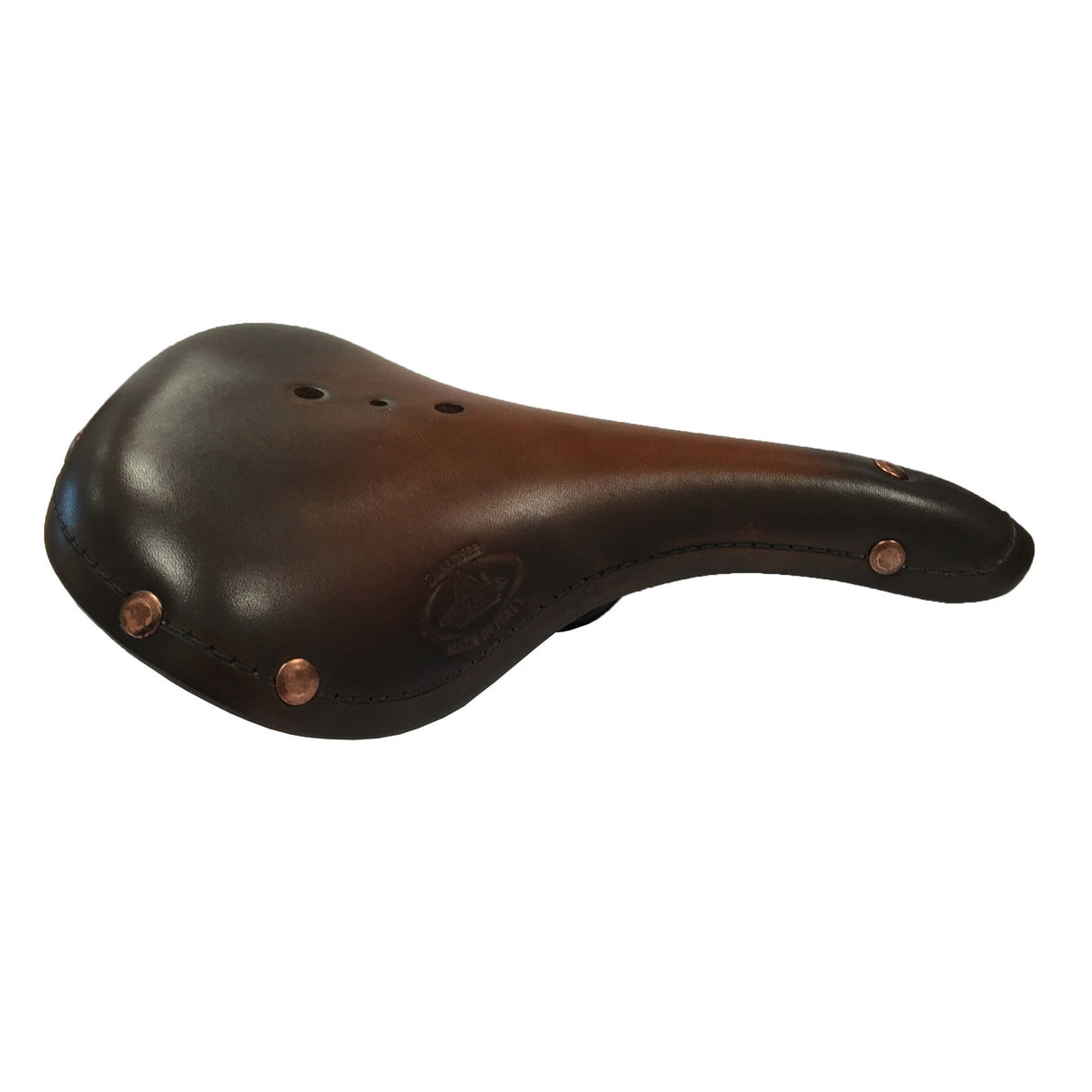 Selle Monte Grappa sedlo Old Frontiers usnje D-Bruin