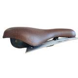 San Remo saddle liège with bumper, ladies. Brown, without a sling (hanging pack)