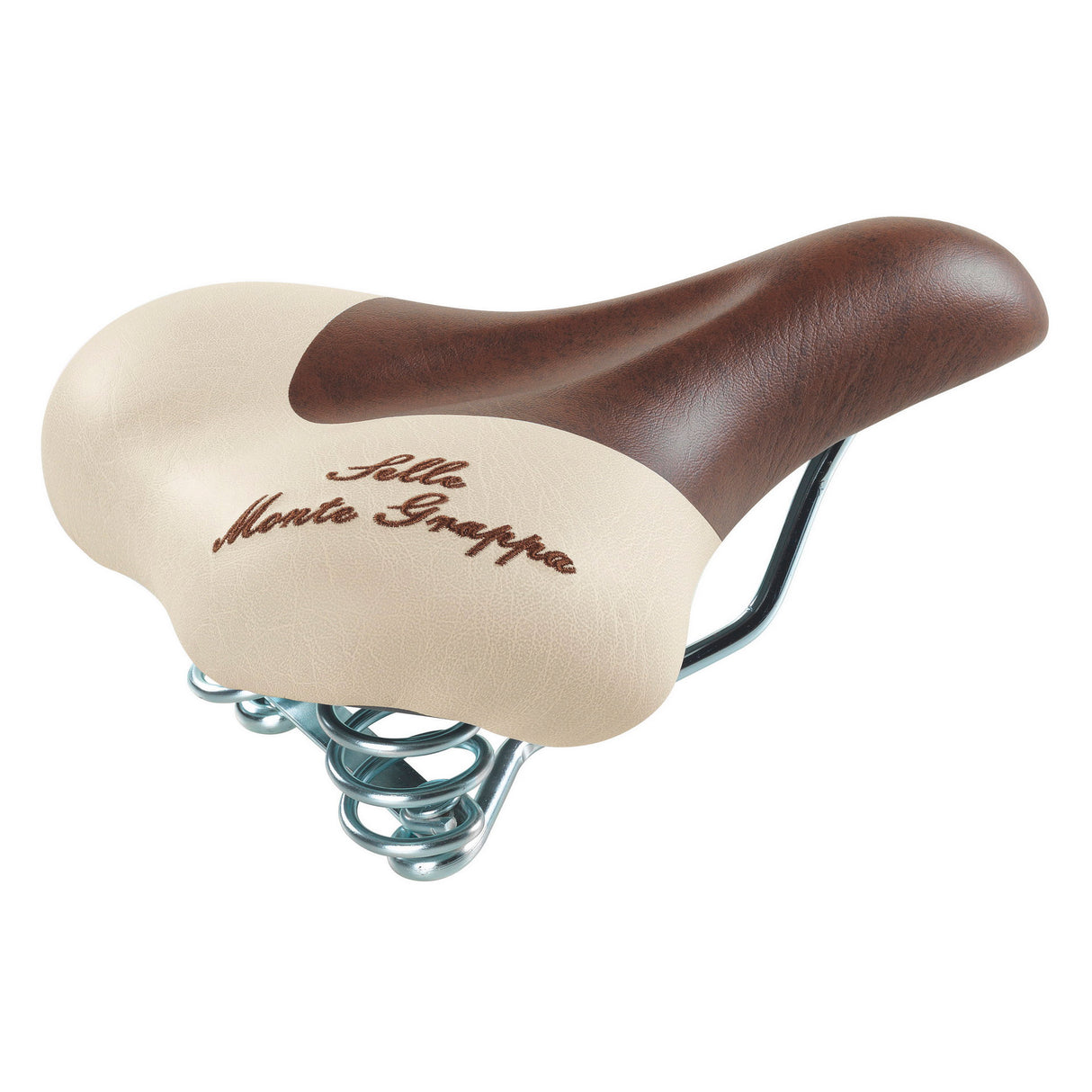 Selle Monte Grappa Saddle Fashion med Veer D-Bruin Cream