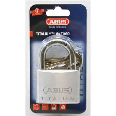 Abus Padlock Titalium 64Ti 60 60mm Gray