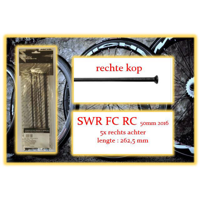 Miche Spaak+Nip. 5x RA SWR FC RC 50mm Wire RIM 2016