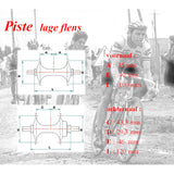 Miche naafet pista v + en 32o mat nidderegen Flanges sëlwer