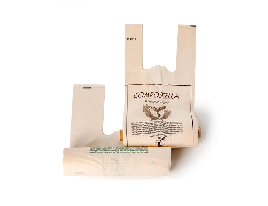 Compostela shopping bags Bioplastic 24L 100 pieces on roll