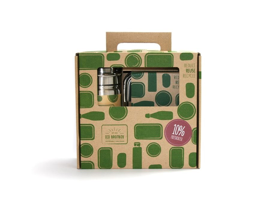 Eco-Brotbox Gift Set Lunchbox and Drinking Bottle 500ml