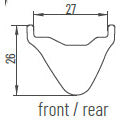 Miche Voorwiel 29 K1 Boost Staff Axle 110 Center Lock