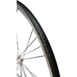 Roue avant velox 28 m240 9x4 en acier inoxydable parloir noir