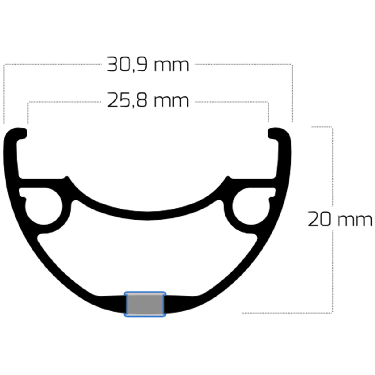 Roland rear wheel 28 rival26 fhtc500