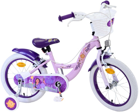 Wish Wish Kinderfiets Meisjes 16 inch Paars Twee handremmen