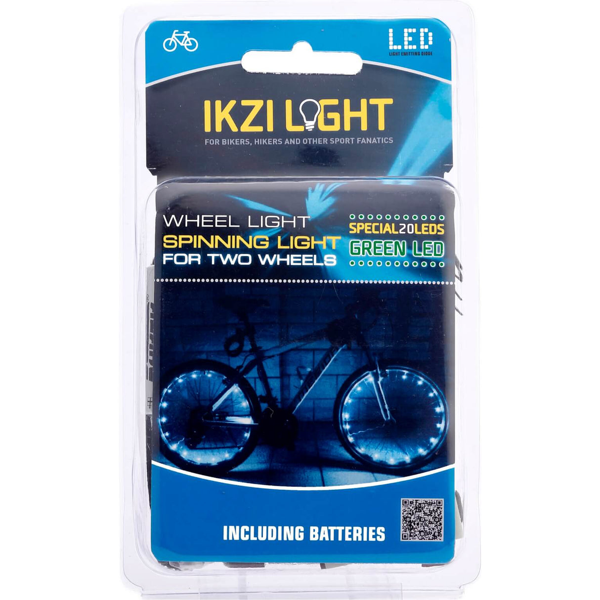 Iluminación de la rueda Ikzi para 2 ruedas LED verdes