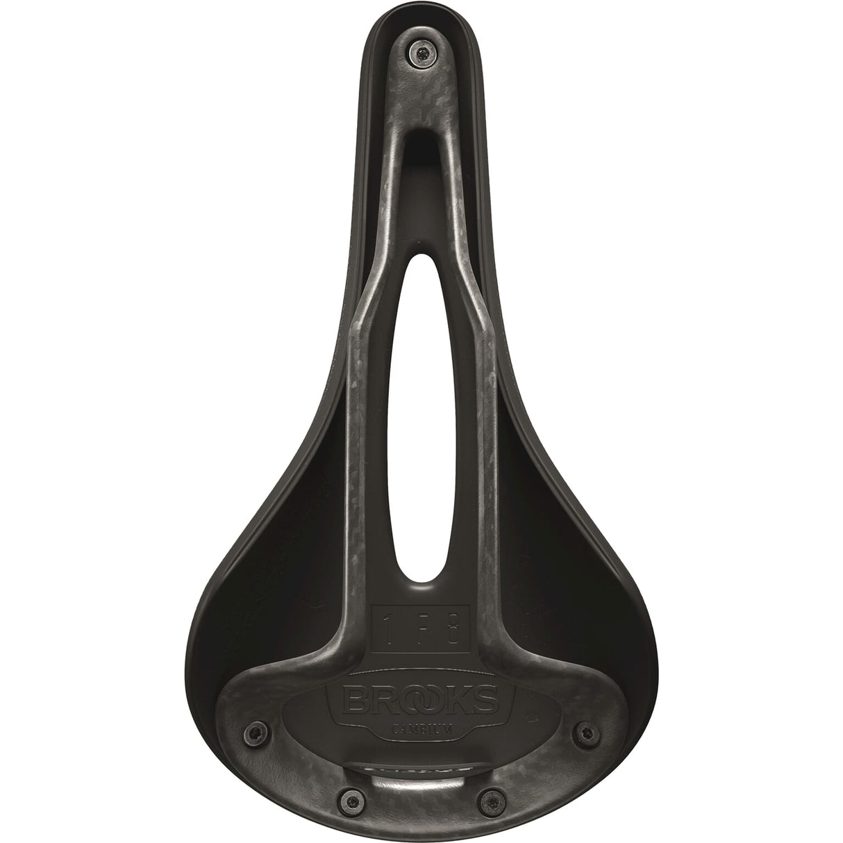 Brooks Saddle C13 izrezljani kambij vse vreme 158 črno