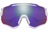 Smith Momentum bril white chromapop violet mirror