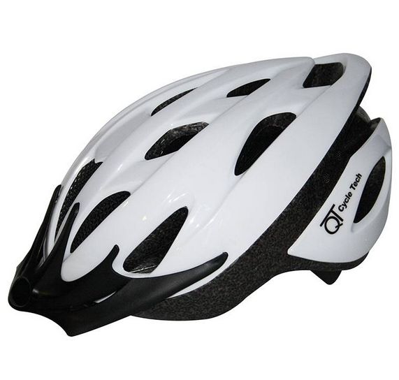 Qtcycletech Qt cycle tech helm wit pearl l 58-62cm 2810208