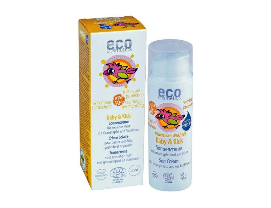 Eco Cosmetics Baby sunscreen SPF 50 pomegranate