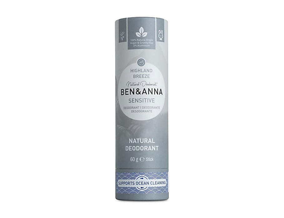 Ben Anna Deodorant in Papertube Sensitive Highland Breeze 60 grams