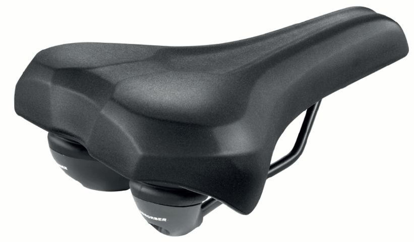 Selle Montegrappa BMG 5008 Plus Ebike Saddle Elastomeri rigida svart