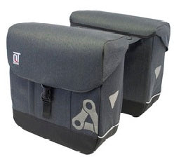 QtCychectech Qt Cycle Tech Fiesle Double Bicycle Bag Gray Powders 2x16.5 L