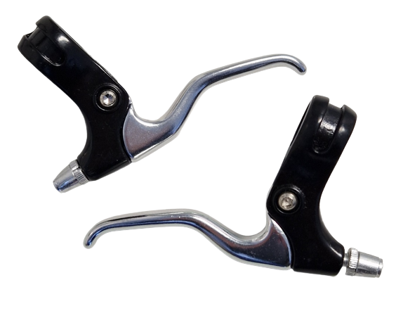 Qtcycletech Qt set remgreepset v-brake 3 vingers aluminium blister