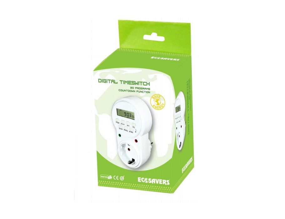 Ecosavers Digital Timene Clock 20 Progr.