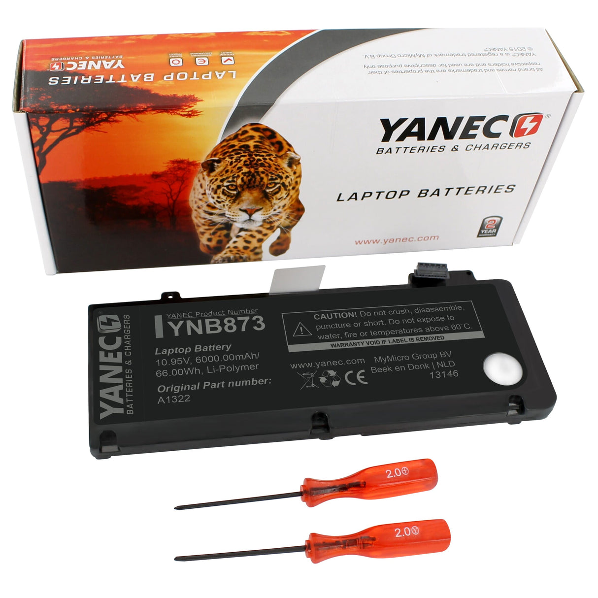 Yanec MacBook Battery 6000mAh