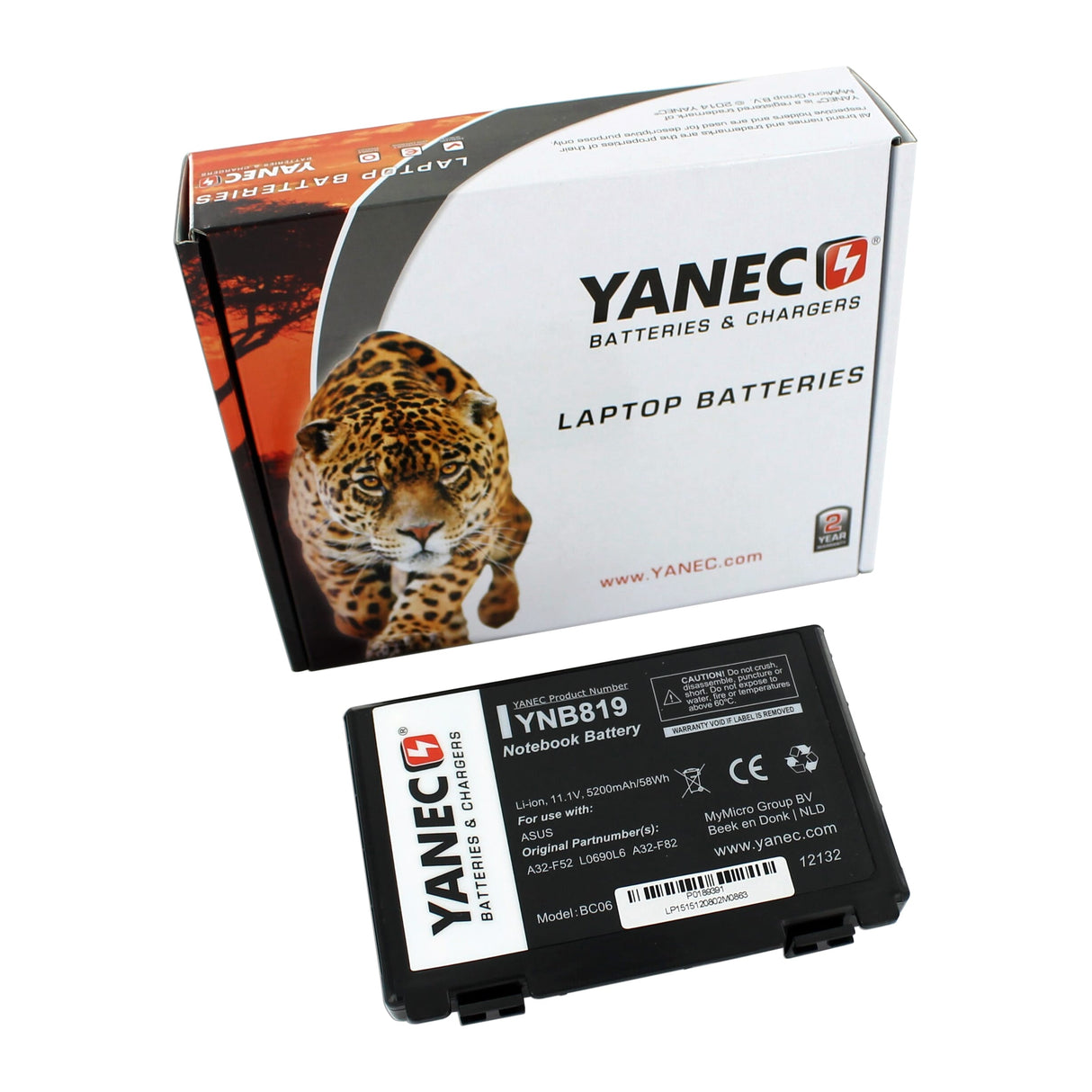 Batteria per laptop Yanec 5200Mah