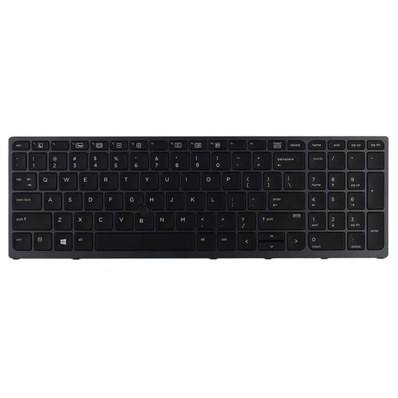 HP Laptop -Tastatur QWERTY Us + Hintergrundbeleuchtung