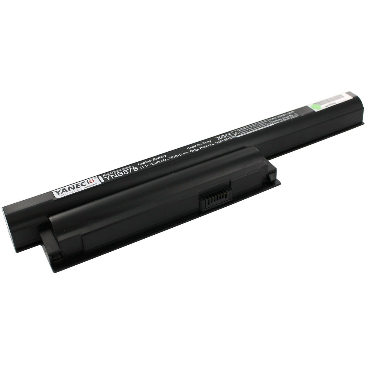 Yanec bærbar batteri 5200mAh