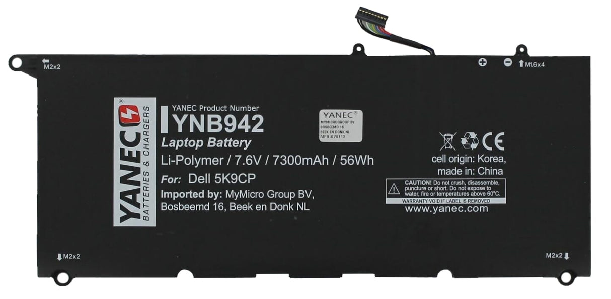 Batteria per laptop Yanec 7300 mAh