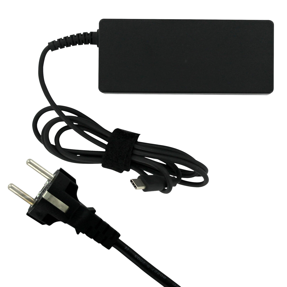 Adaptateur USB-C d'ordinateur portable de remplacement 65W noir