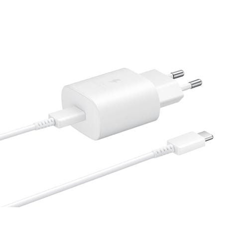 Samsung Ladegerät mit Kabel 1M USB C 25W Weiß