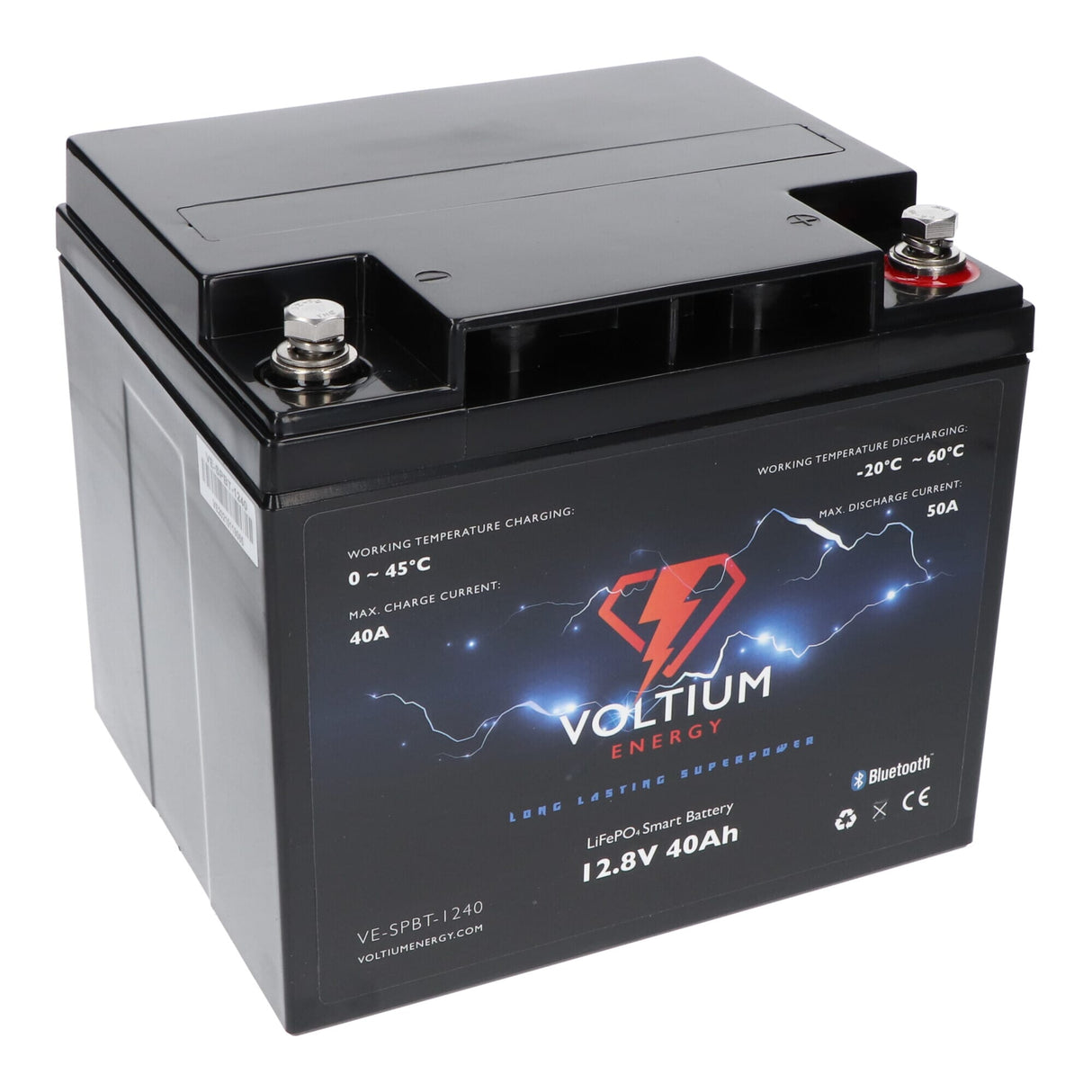 Voltium Energy Lifepo4 battery 12.8V 40AH Bluetooth