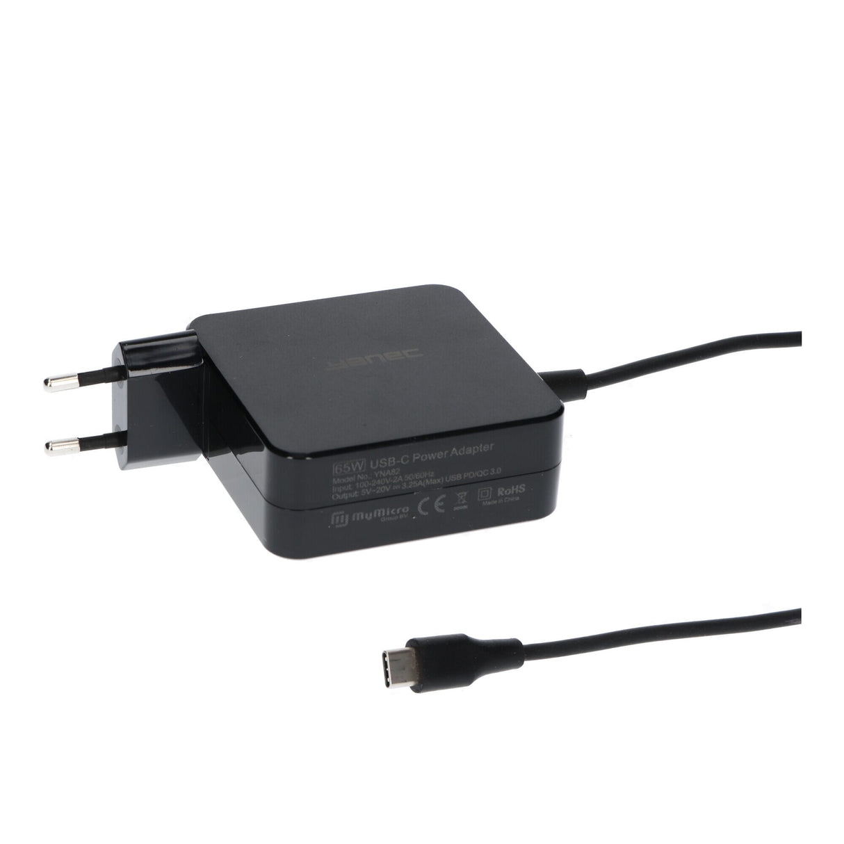 Yanec USB-C Wall Carger 65W Negro