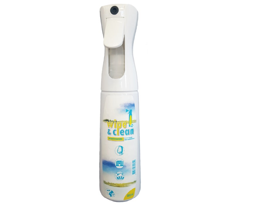 Emiton empty spray vial wipe clean 300ml