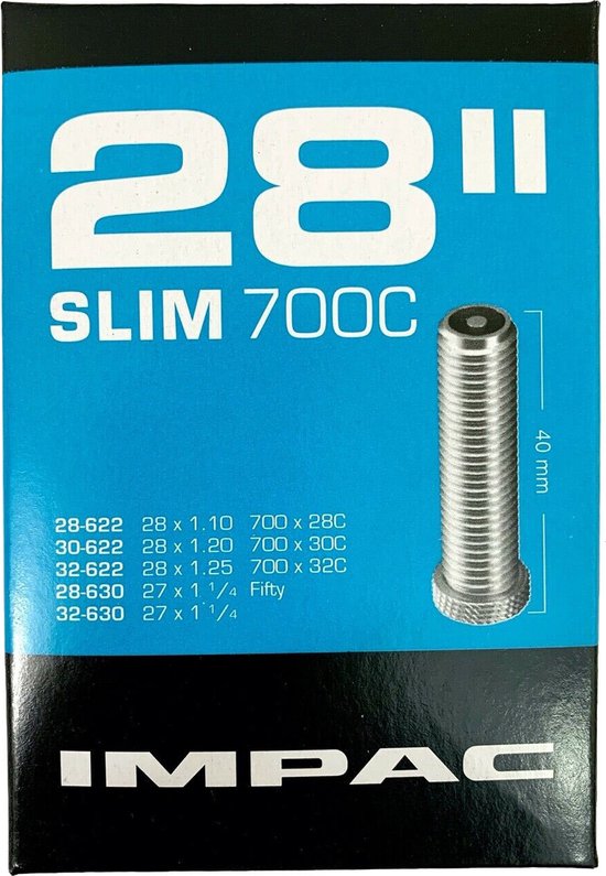 Impac (Schwalbe) Inner Tube AV16 28 tum (28 32-622 630) 40mm