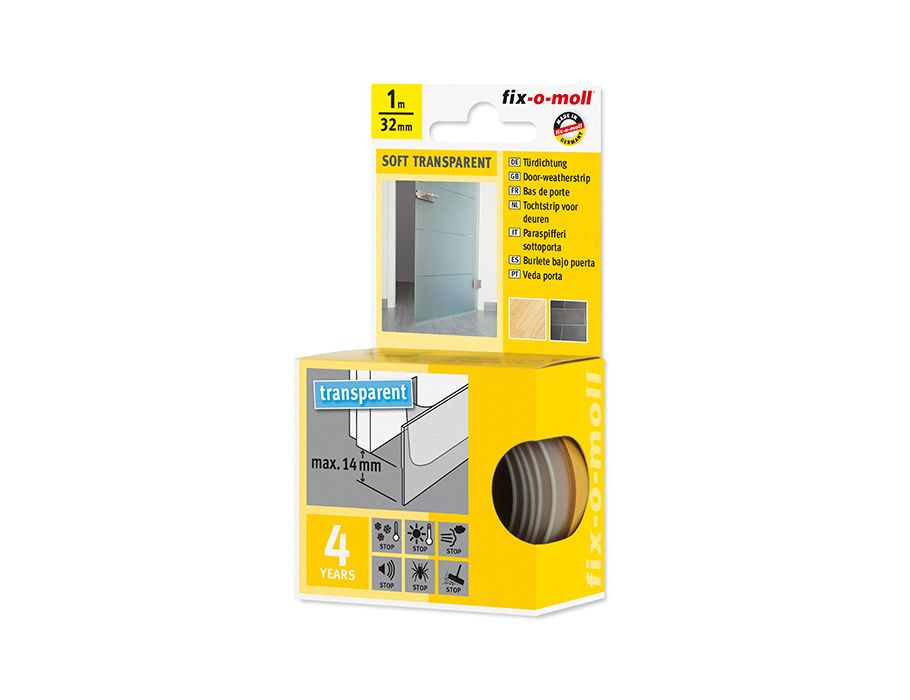 Fix-O-Moll Draft Band Door Transparent