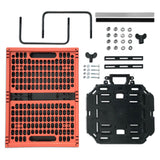 Travel set: folding crate + multi-plate + bag brackets