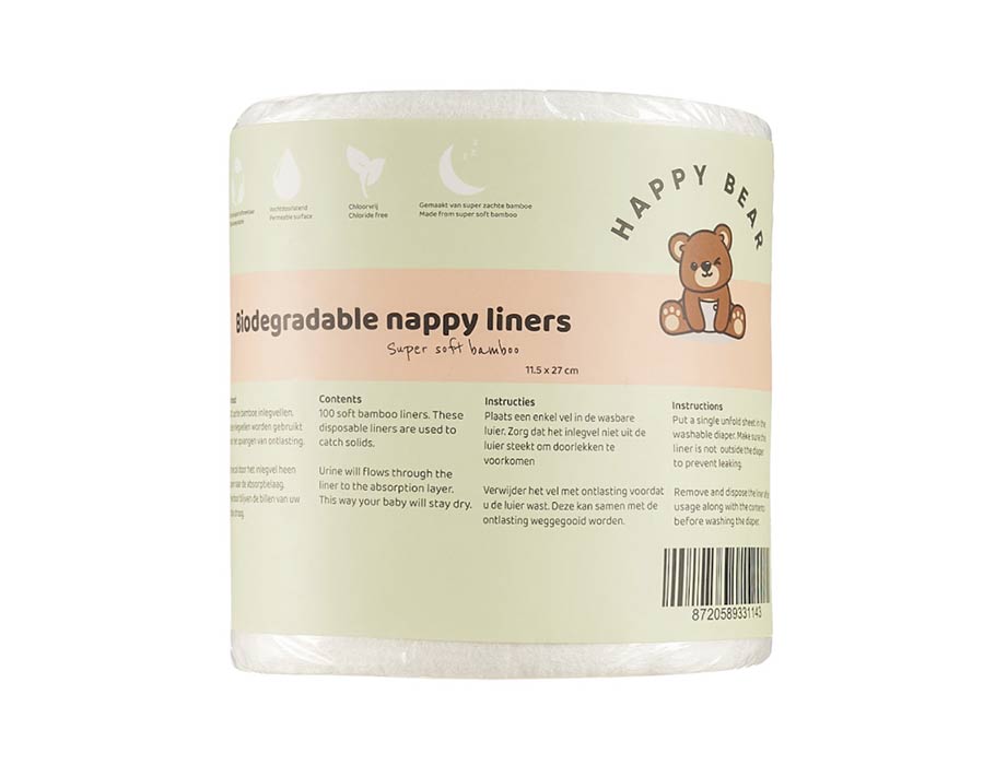 HappyBear washable Diaper Inlay Blieder Bambus