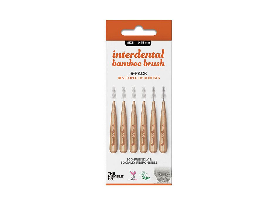 The Humble Co. Interdental brush 6 st orange 0.45 mm