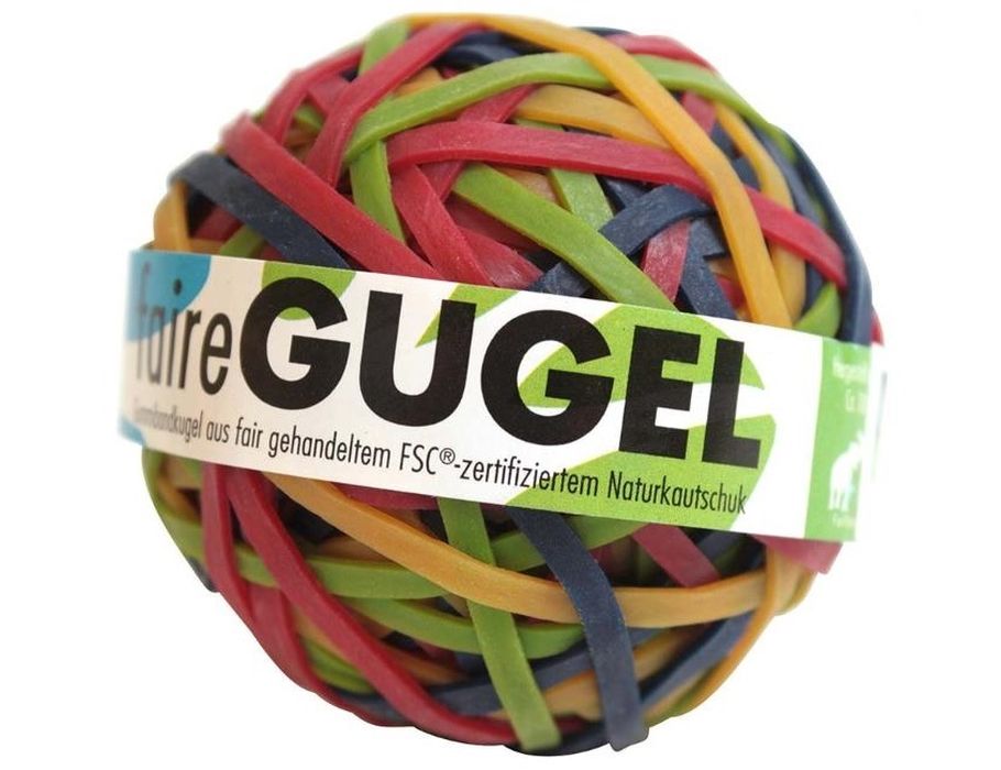 Green and Fair rubber bands of natural rubber 180 pieces on the ball