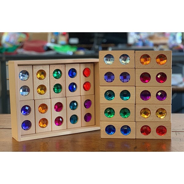 Papoose Toys Papoose Toys Double Gem Blocks 20 st