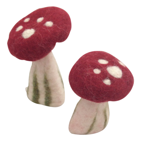 Papoose Toys Papoose Toys Hollow Mushrooms Small 6PC