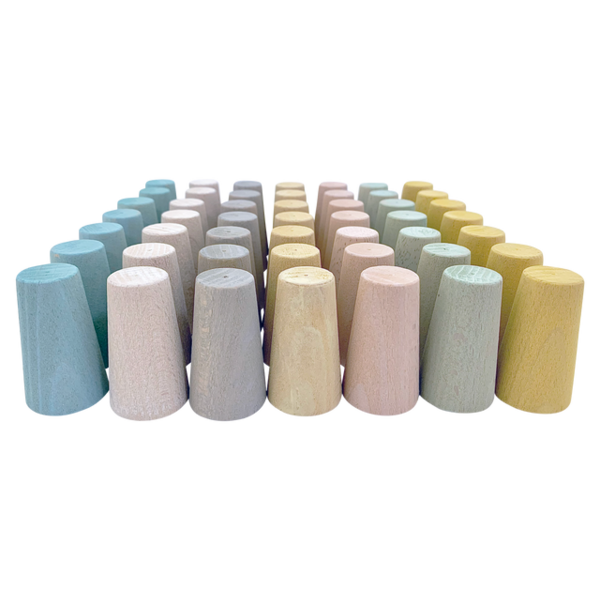 Papoose Toys Papoose Toys Mini Pastel Cones 49 st