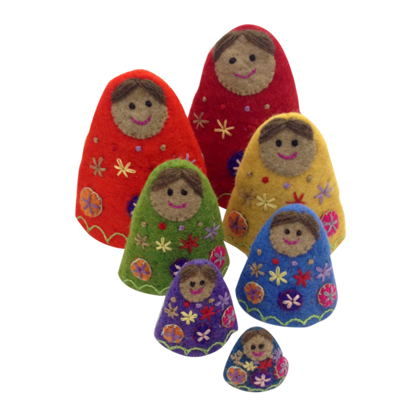 Papoose Toys Papoose Toys Regenbogen Babuschkas 7