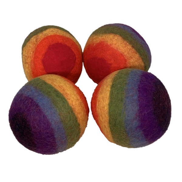 Papoose Toys Papoose Toys Rainbow Ball 12,5 cm 4PC Large