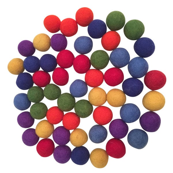 Papoose Toys Papoose Toys Rainbow Balls 49 st 3,5 cm