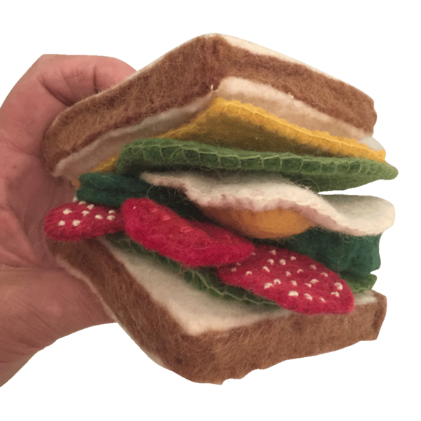 Giocattoli papoose sandwich toys e condimenti